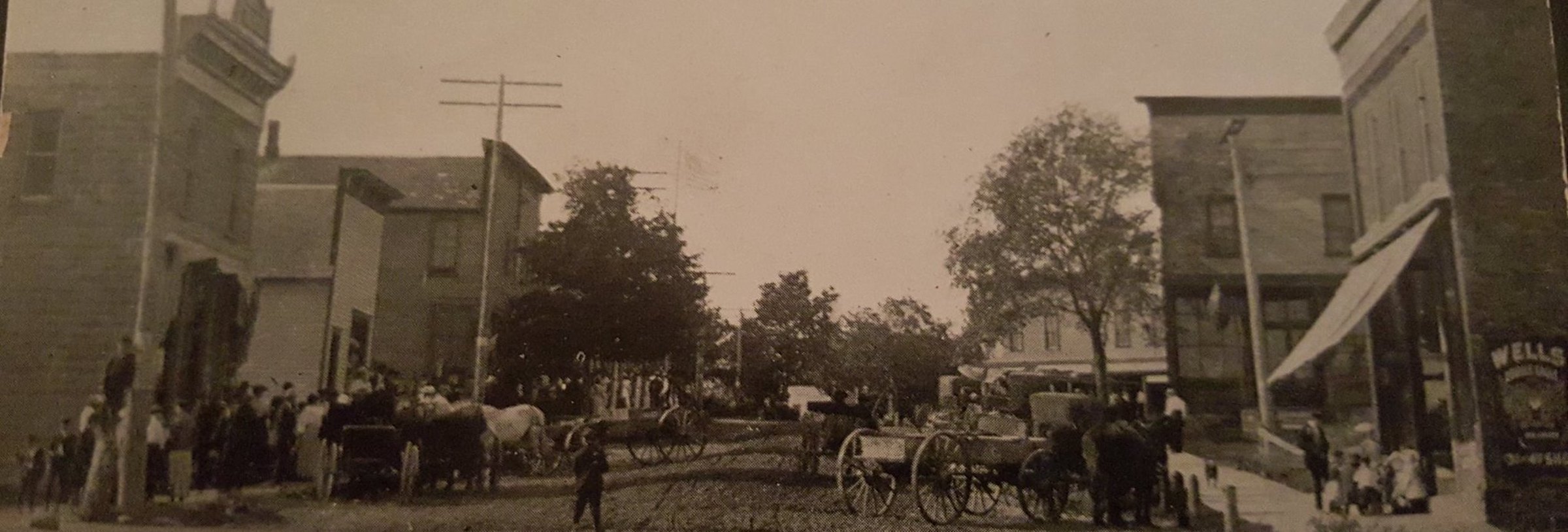 Down town in the early 1900's